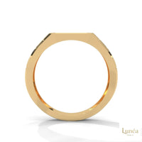 0.40 Ct. Pavé Brick-Link Lab Diamond Men’s Ring