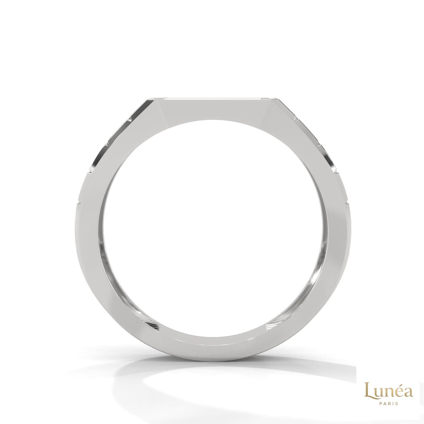 0.40 Ct. Pavé Brick-Link Lab Diamond Men’s Ring