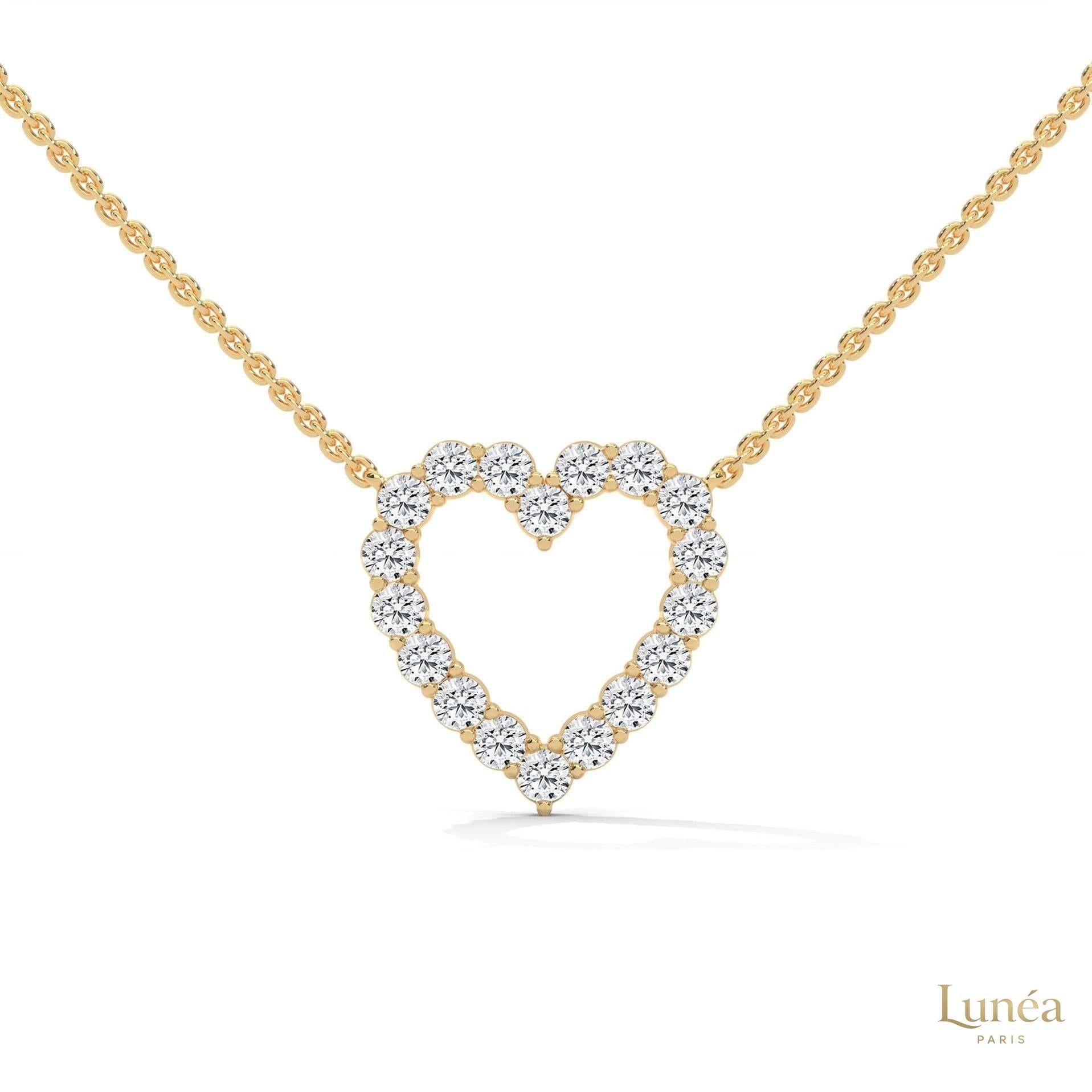 0.50 CT. Heart Diamond Pendant