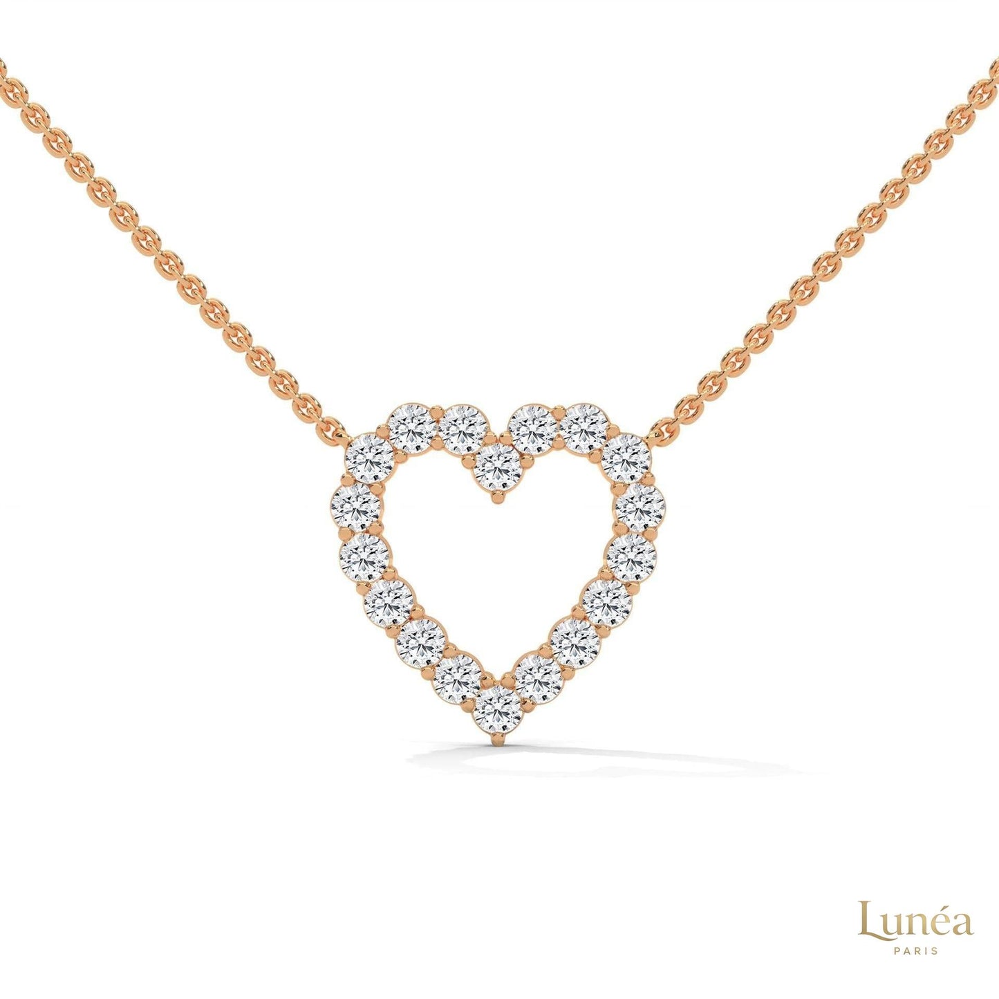 0.50 CT. Heart Diamond Pendant