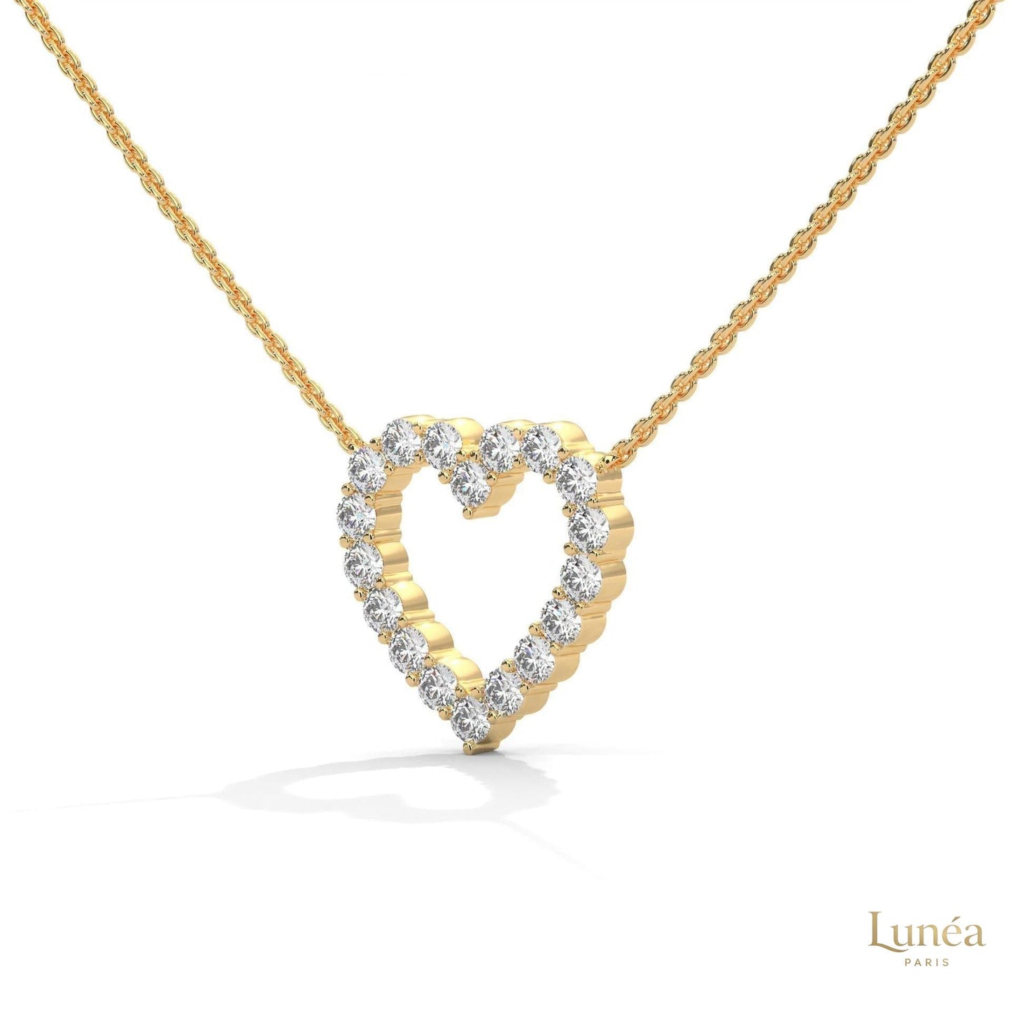 0.50 CT. Heart Diamond Pendant