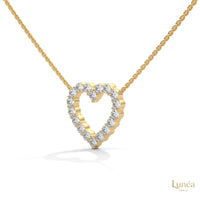 0.50 CT. Heart Diamond Pendant