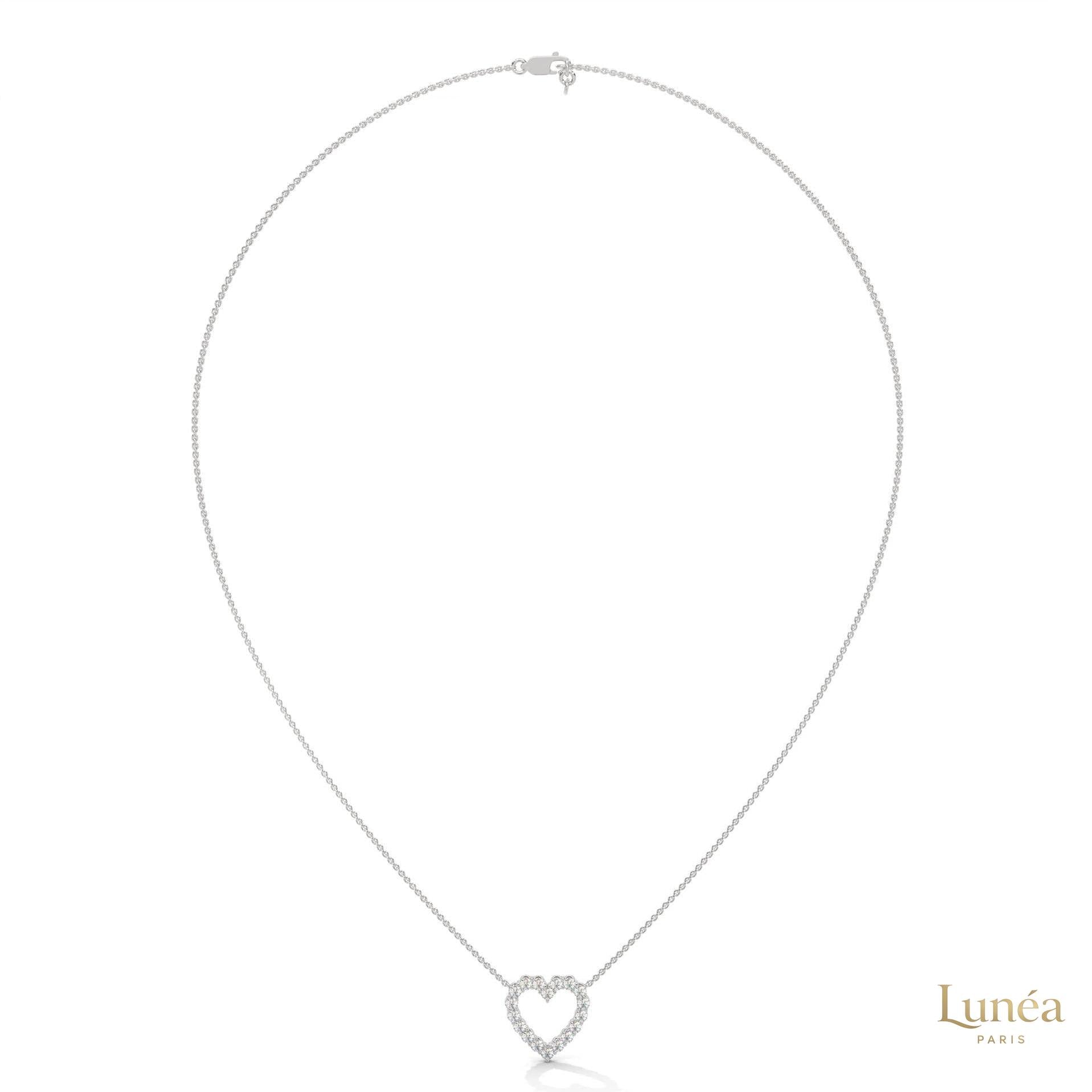 0.50 CT. Heart Diamond Pendant