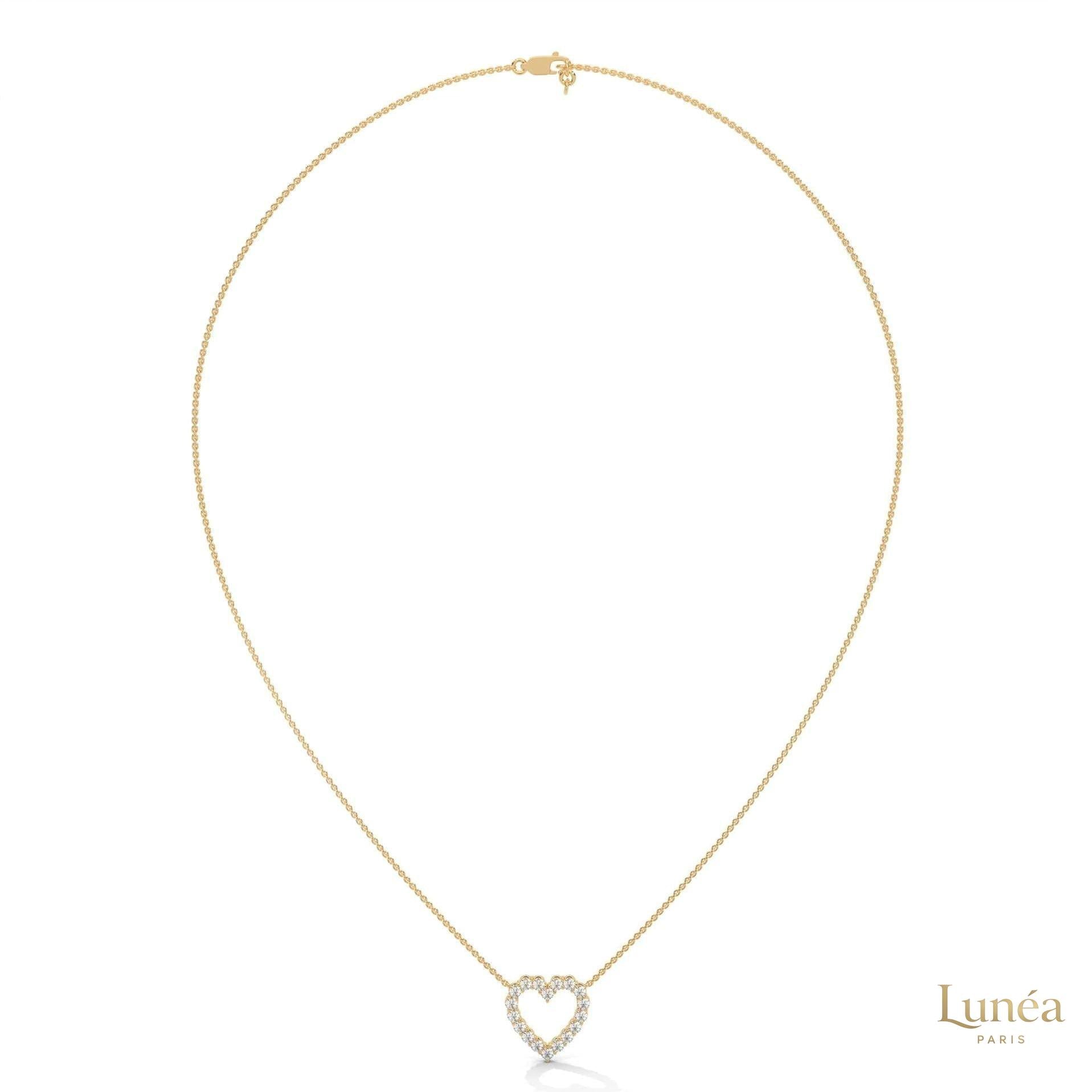 0.50 CT. Heart Diamond Pendant
