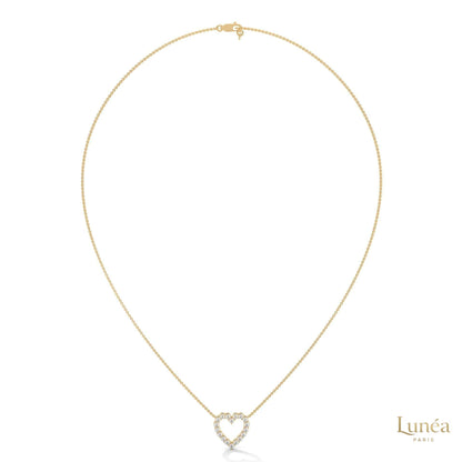 0.50 CT. Heart Diamond Pendant