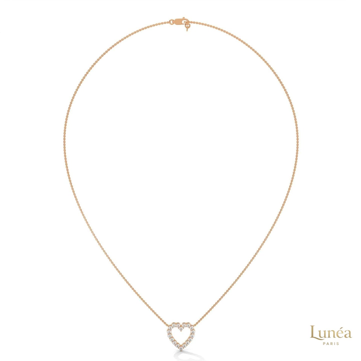 0.50 CT. Heart Diamond Pendant