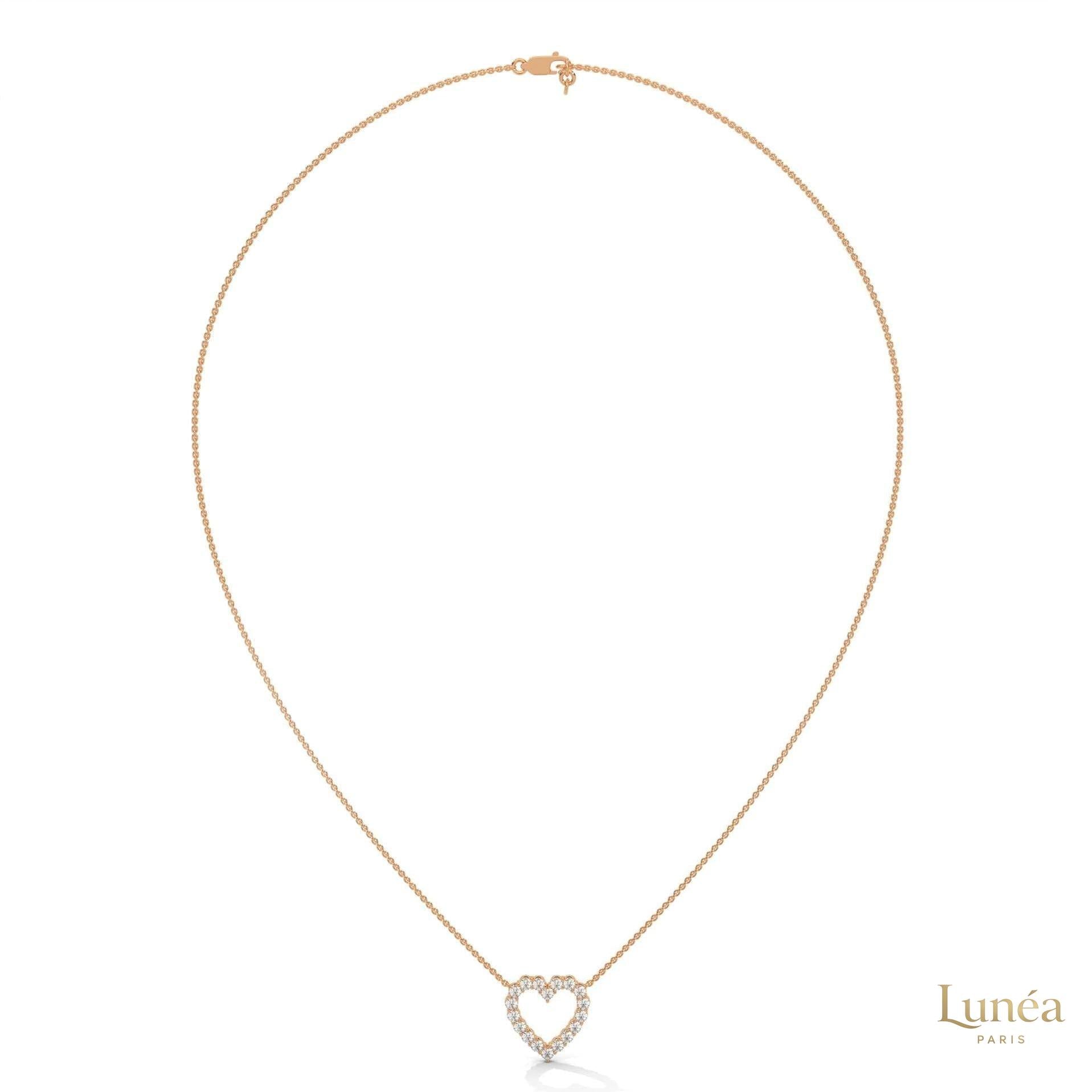 0.50 CT. Heart Diamond Pendant