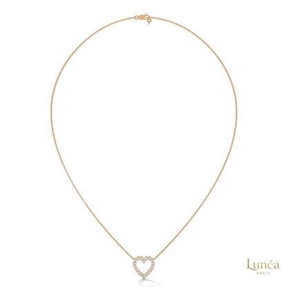 0.50 CT. Heart Diamond Pendant