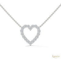 0.50 CT. Heart Diamond Pendant