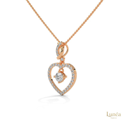 0.50 CT. Heart Drop Pendant