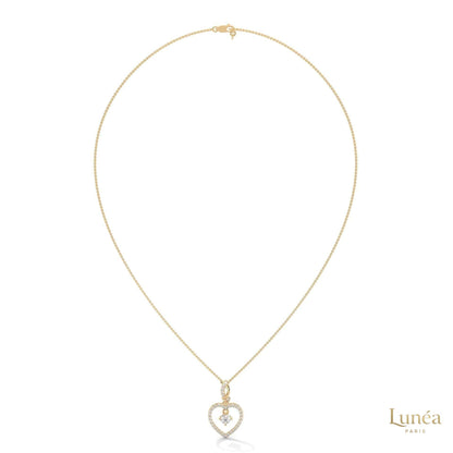0.50 CT. Heart Drop Pendant