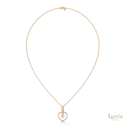 0.50 CT. Heart Drop Pendant