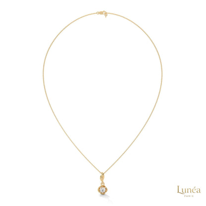 0.50 CT. Solitaire Twist Bloom Pendant