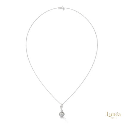 0.50 CT. Solitaire Twist Bloom Pendant