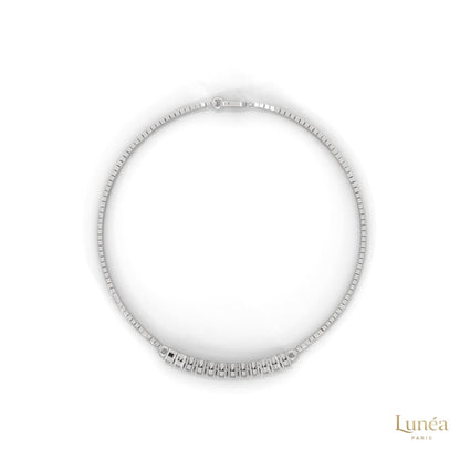 0.50 Ct. Bar Lab Diamond Chain Bracelet Everyday Luxe