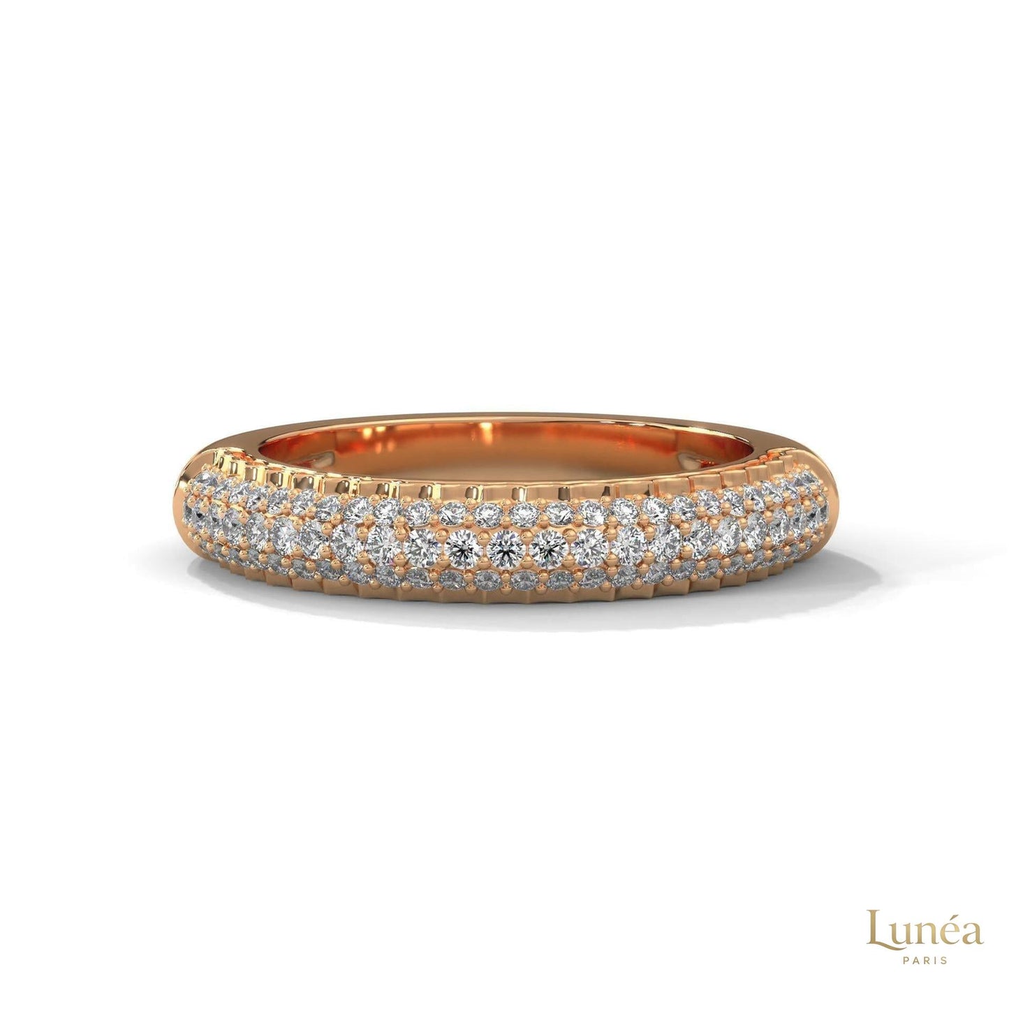 0.50 Ct. Lab Diamond Pavé Band Ring – Elegant Sparkle