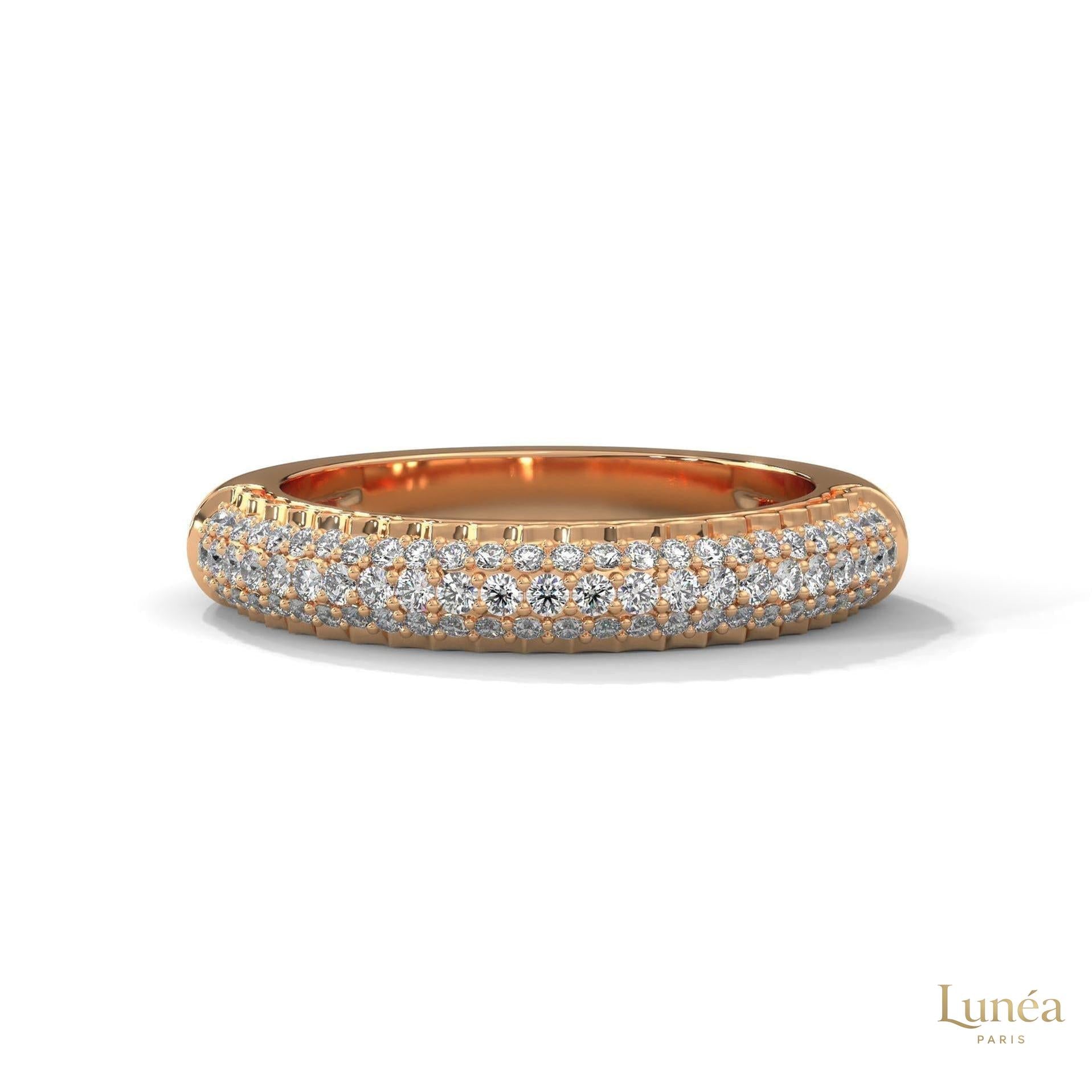 0.50 Ct. Lab Diamond Pavé Band Ring – Elegant Sparkle