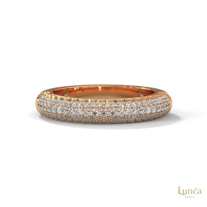 0.50 Ct. Lab Diamond Pavé Band Ring – Elegant Sparkle