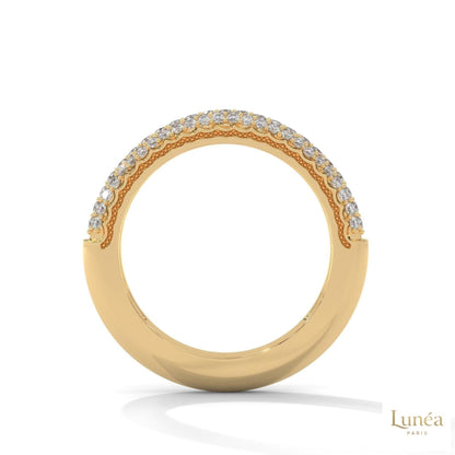 0.50 Ct. Lab Diamond Pavé Band Ring – Elegant Sparkle