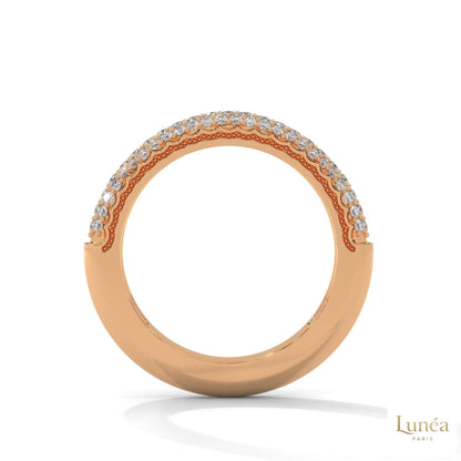 0.50 Ct. Lab Diamond Pavé Band Ring – Elegant Sparkle