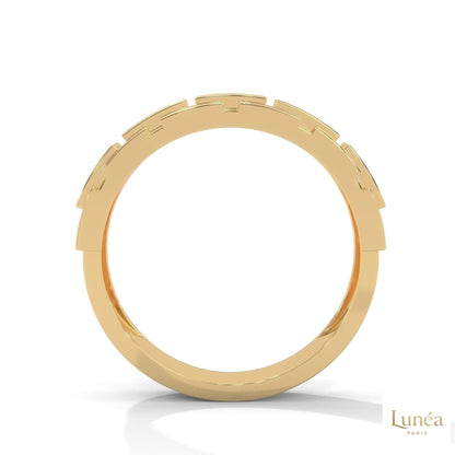 0.50 Ct. Men’s Lab Diamond Panel Ring | Luxury Design