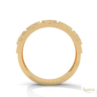 0.50 Ct. Men’s Lab Diamond Panel Ring | Luxury Design