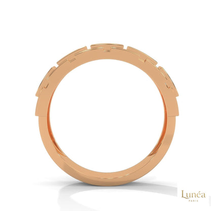 0.50 Ct. Men’s Lab Diamond Panel Ring | Luxury Design