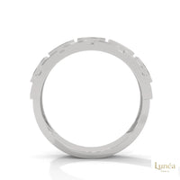 0.50 Ct. Men’s Lab Diamond Panel Ring | Luxury Design