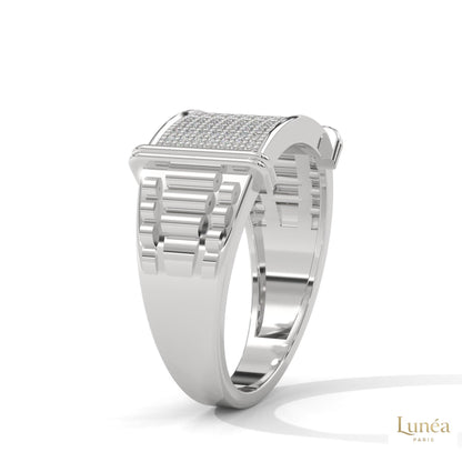 0.50 Ct. Men’s Lab Diamond Statement Ring
