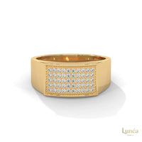 0.50 Ct. Men’s Pavé Lab Diamond Ring | Luxury Finish