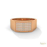 0.50 Ct. Men’s Pavé Lab Diamond Ring | Luxury Finish