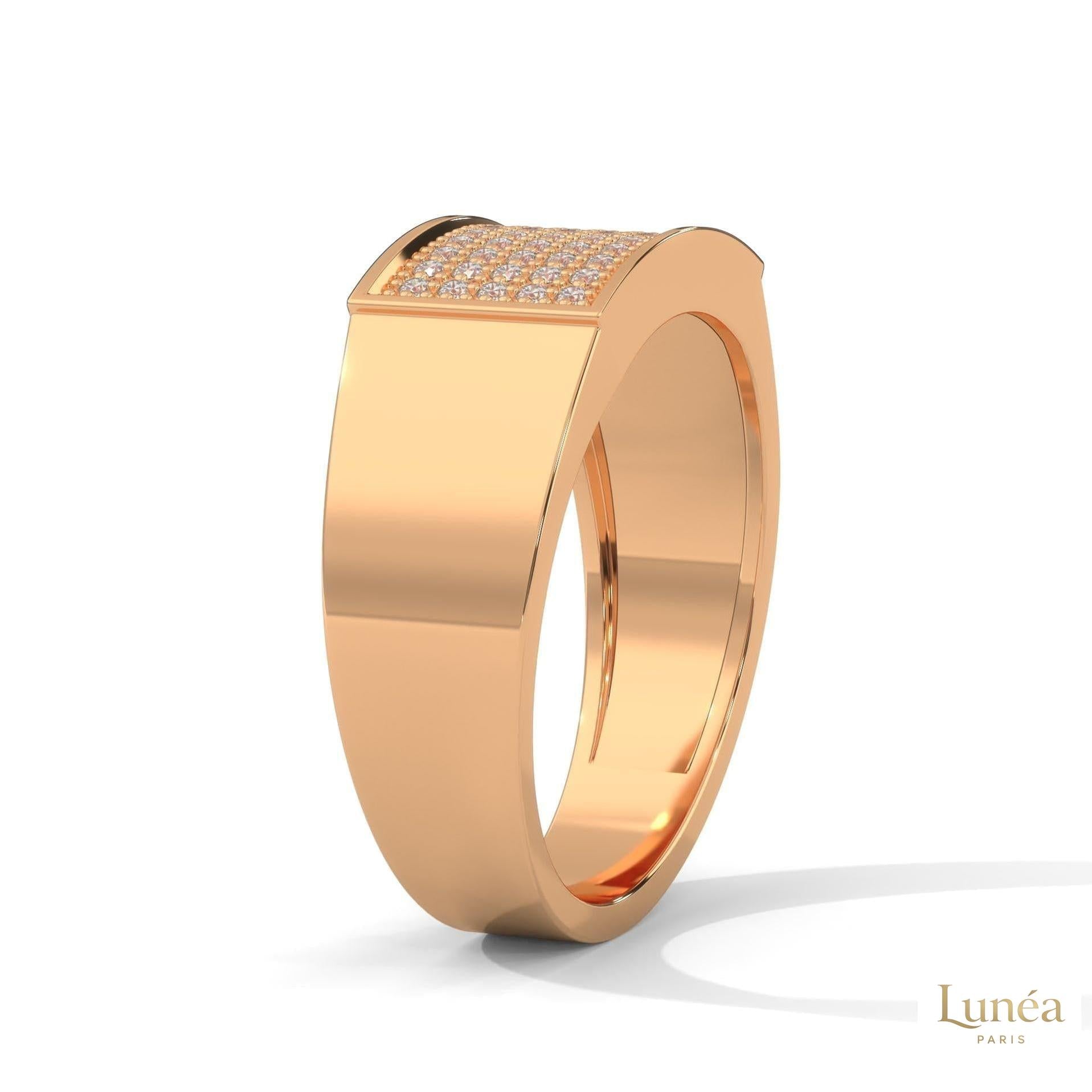 0.50 Ct. Men’s Pavé Lab Diamond Ring | Luxury Finish