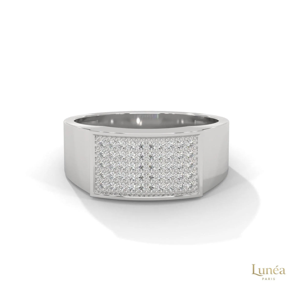 0.50 Ct. Men’s Pavé Lab Diamond Ring | Luxury Finish