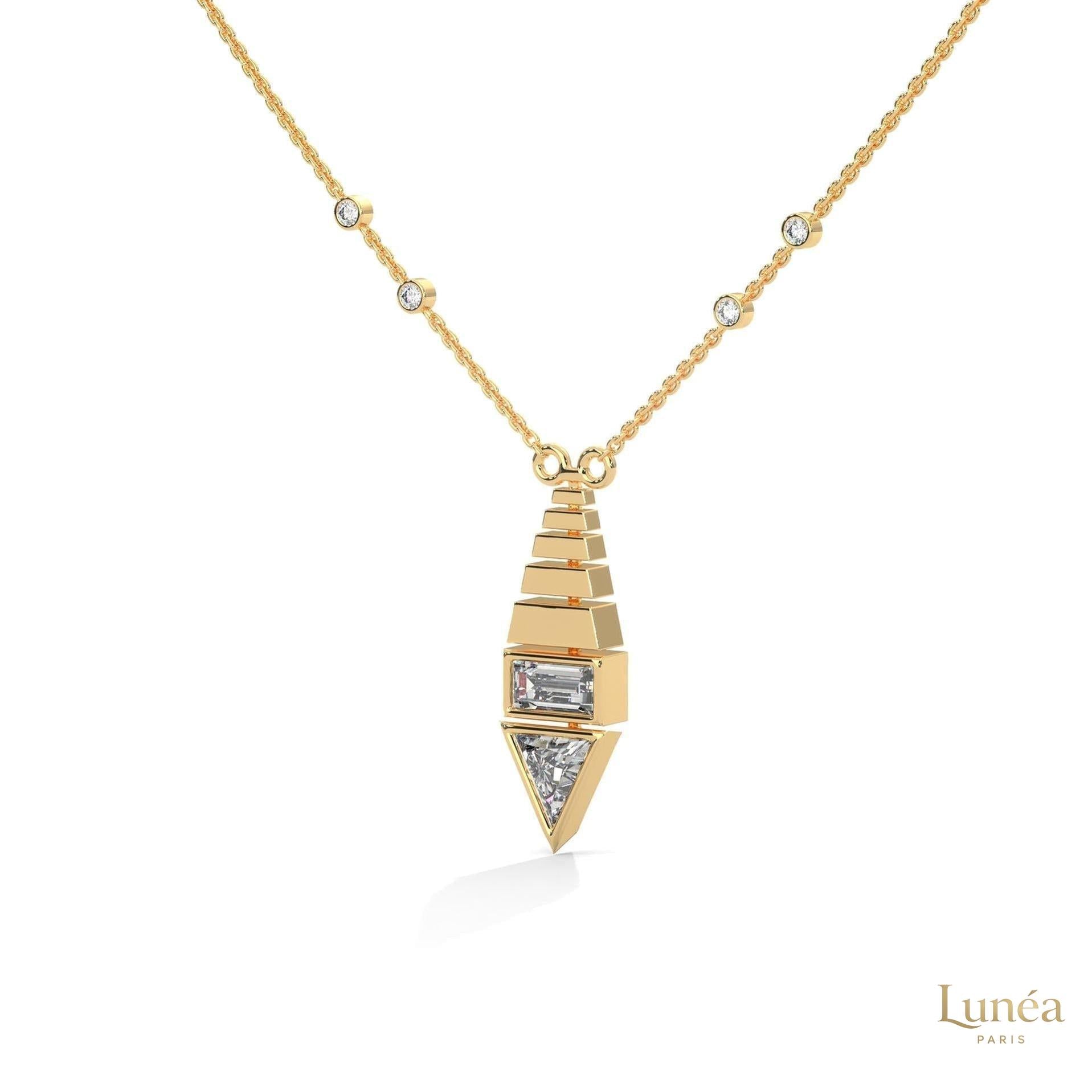 0.60 CT. Art Deco Diamond Pendant
