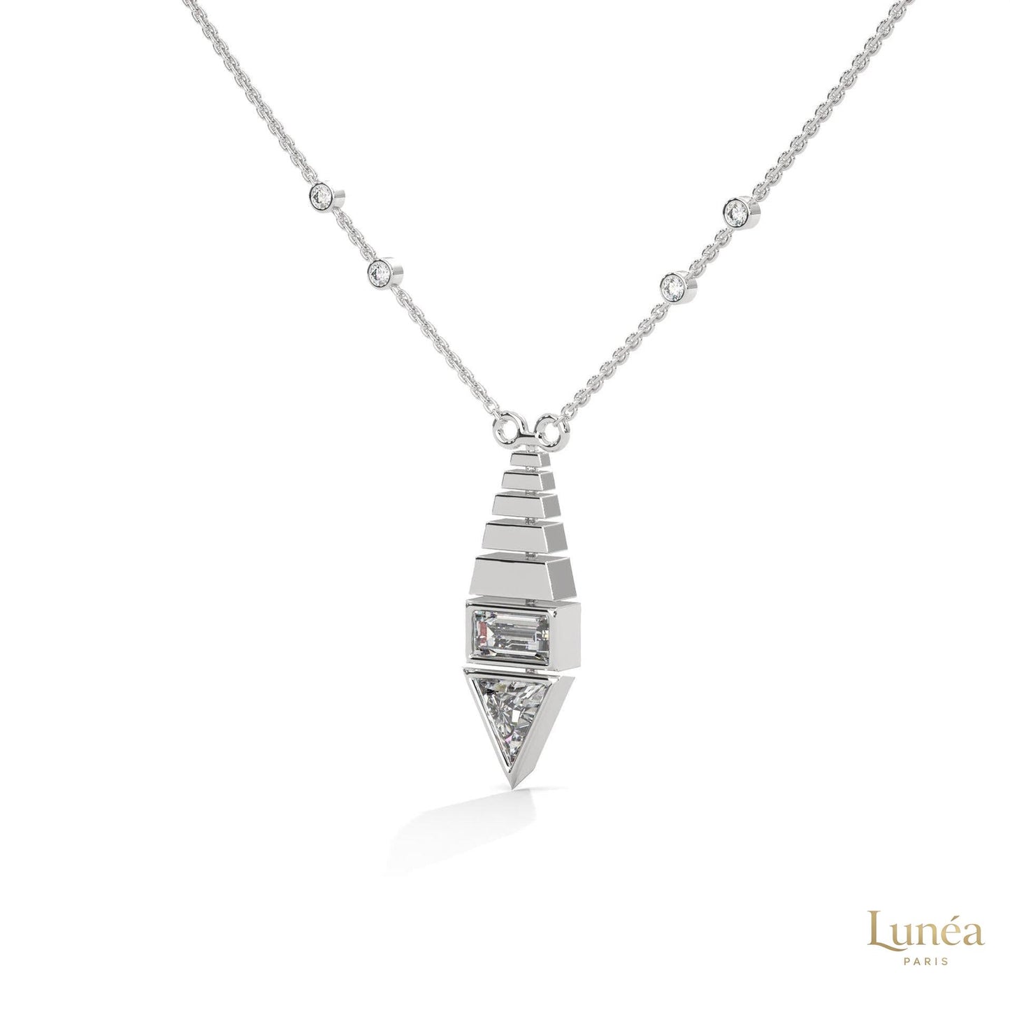 0.60 CT. Art Deco Diamond Pendant