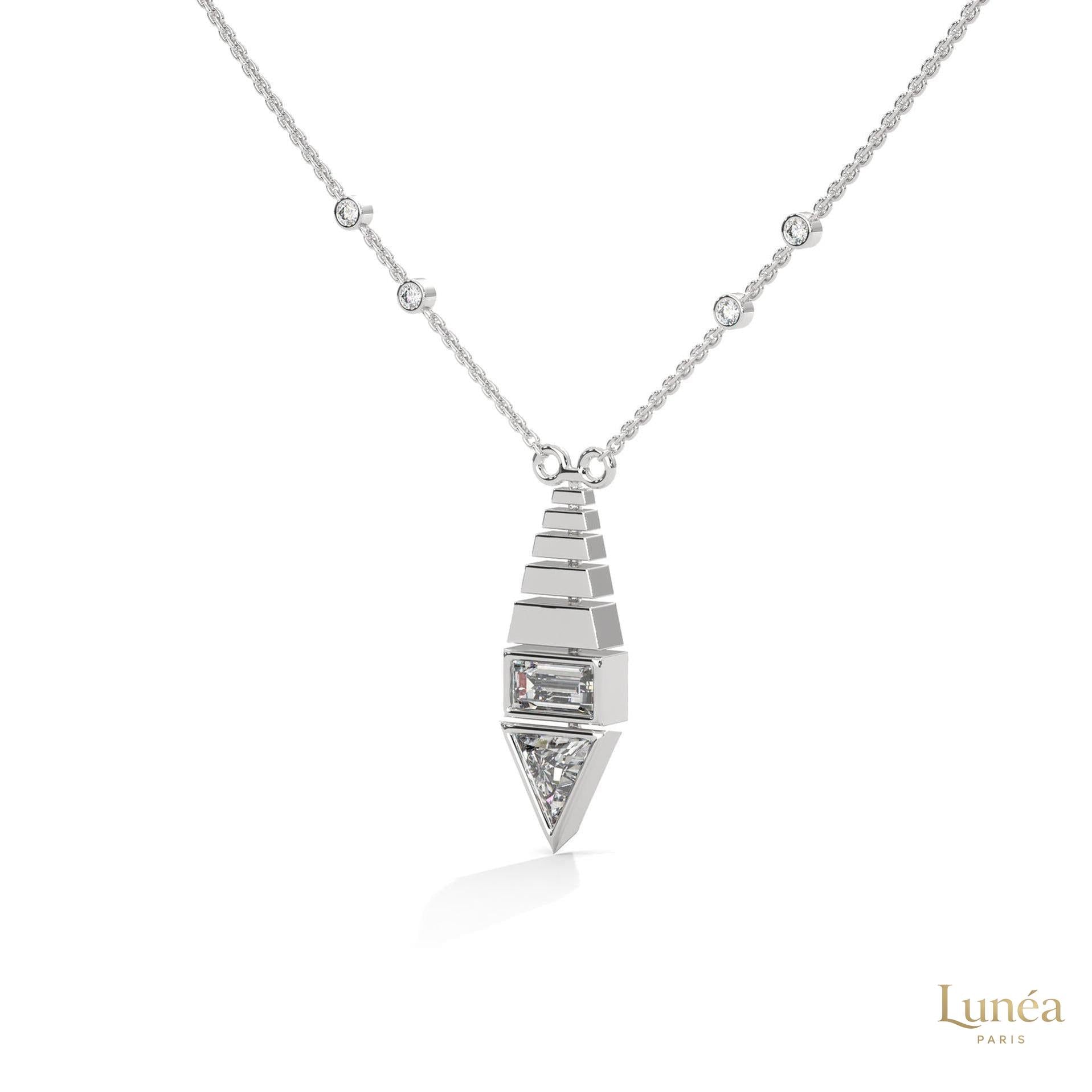 0.60 CT. Art Deco Diamond Pendant