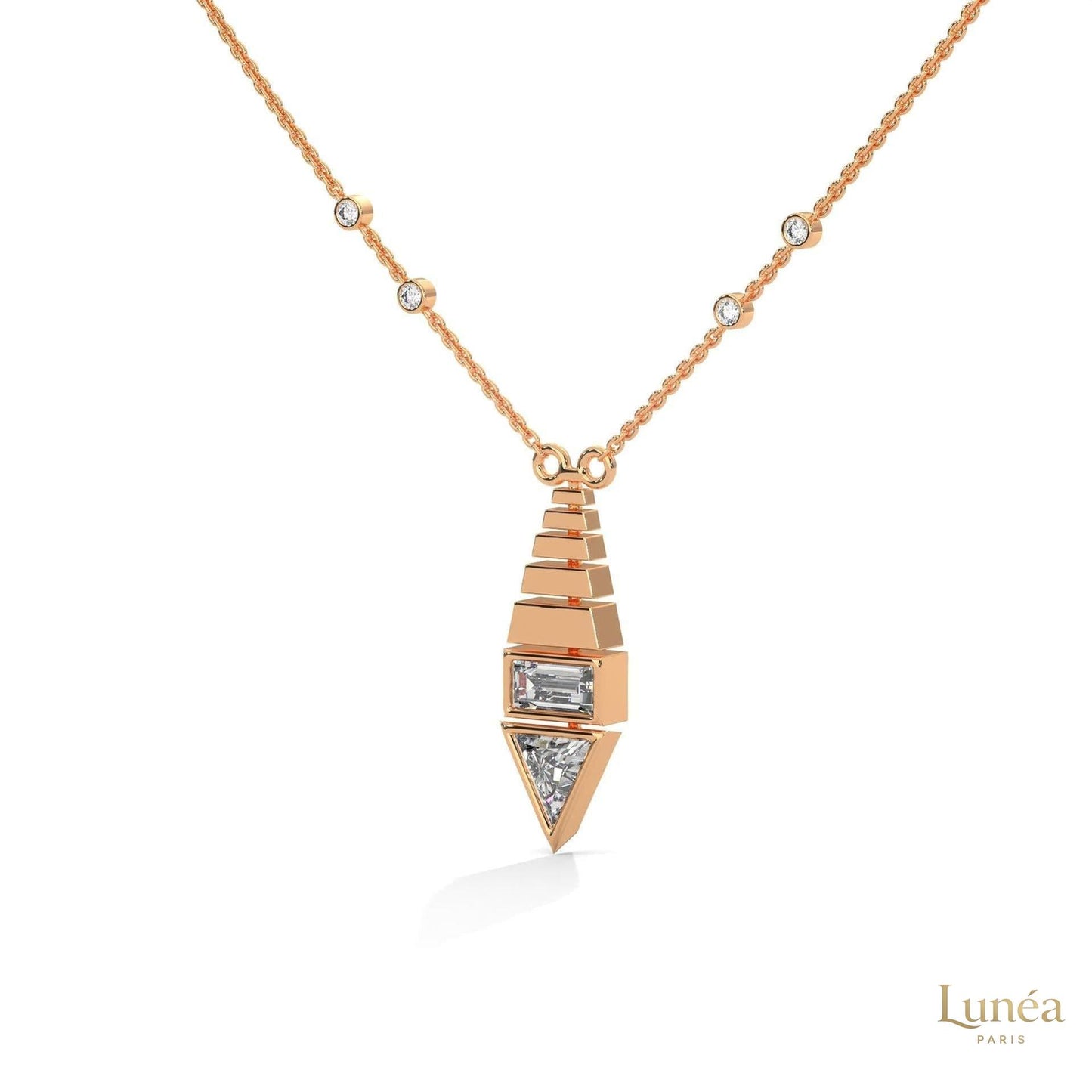 0.60 CT. Art Deco Diamond Pendant