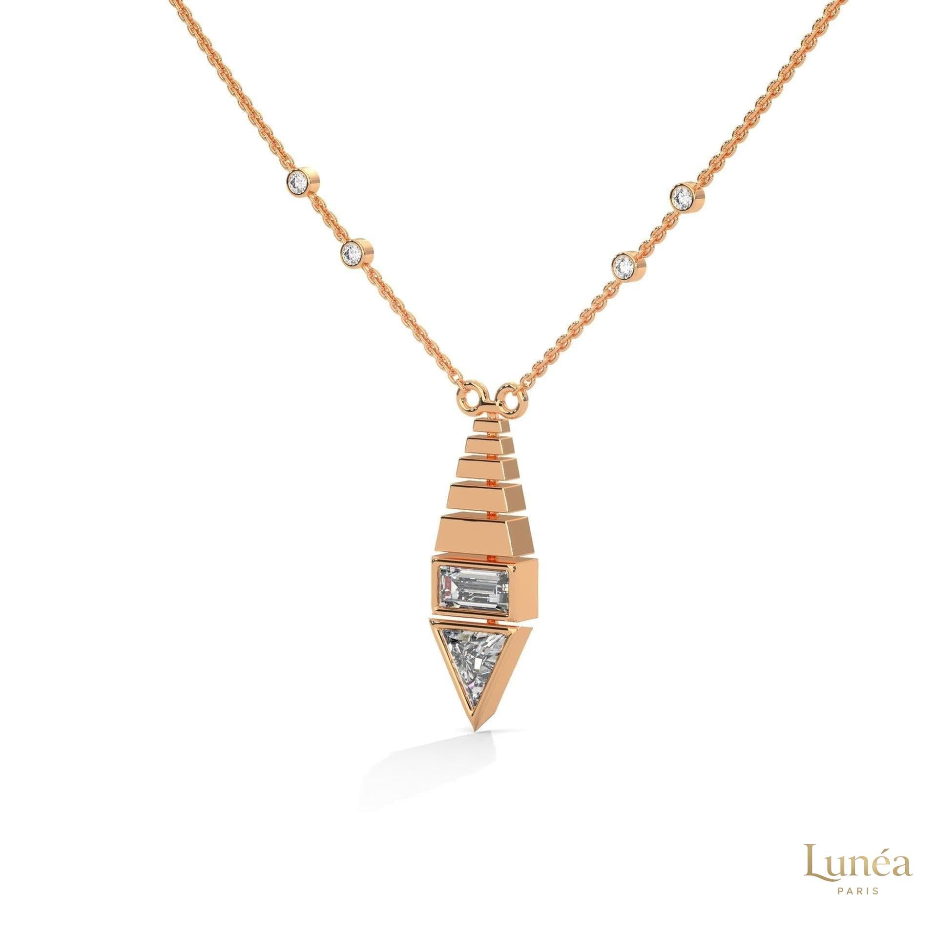 0.60 CT. Art Deco Diamond Pendant