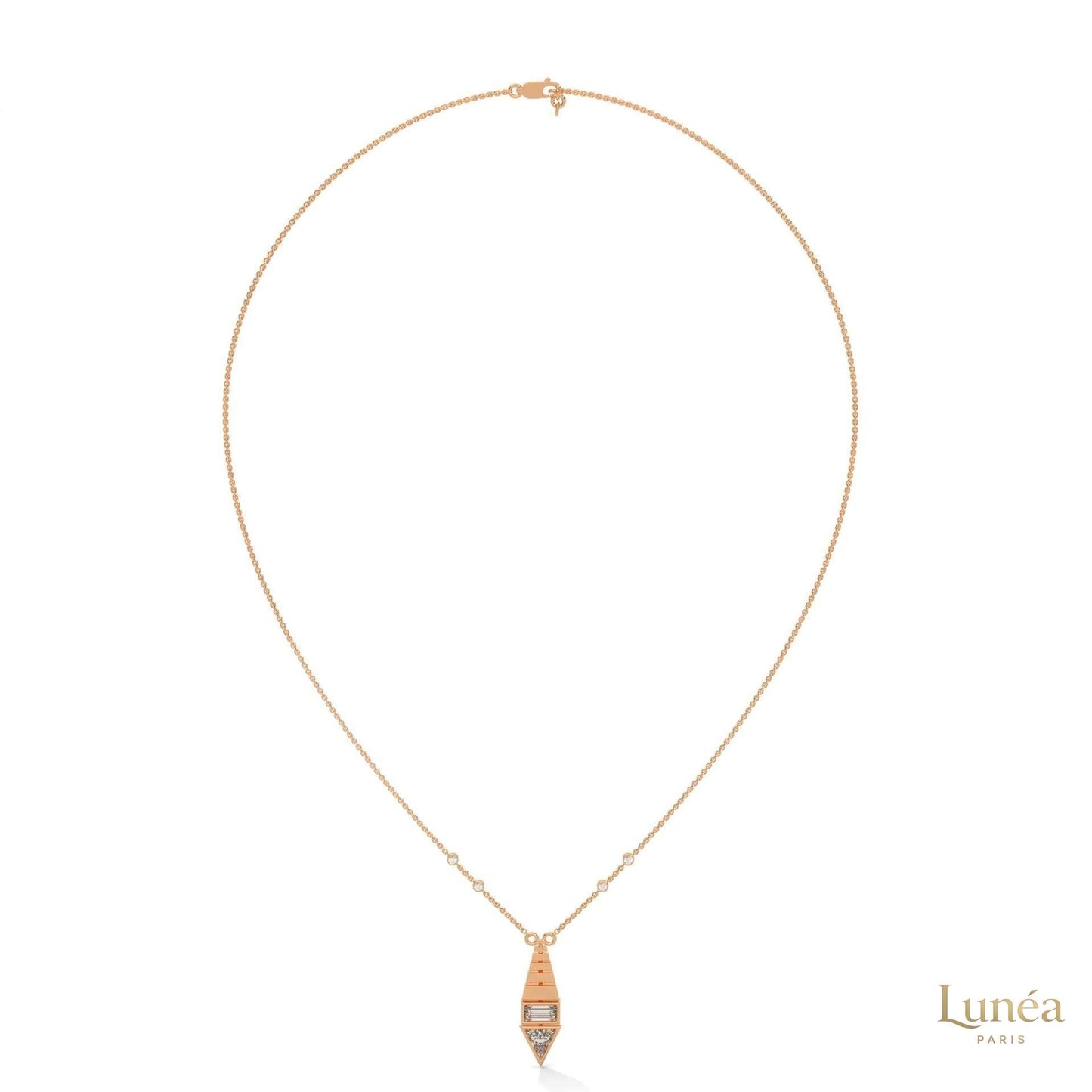 0.60 CT. Art Deco Diamond Pendant