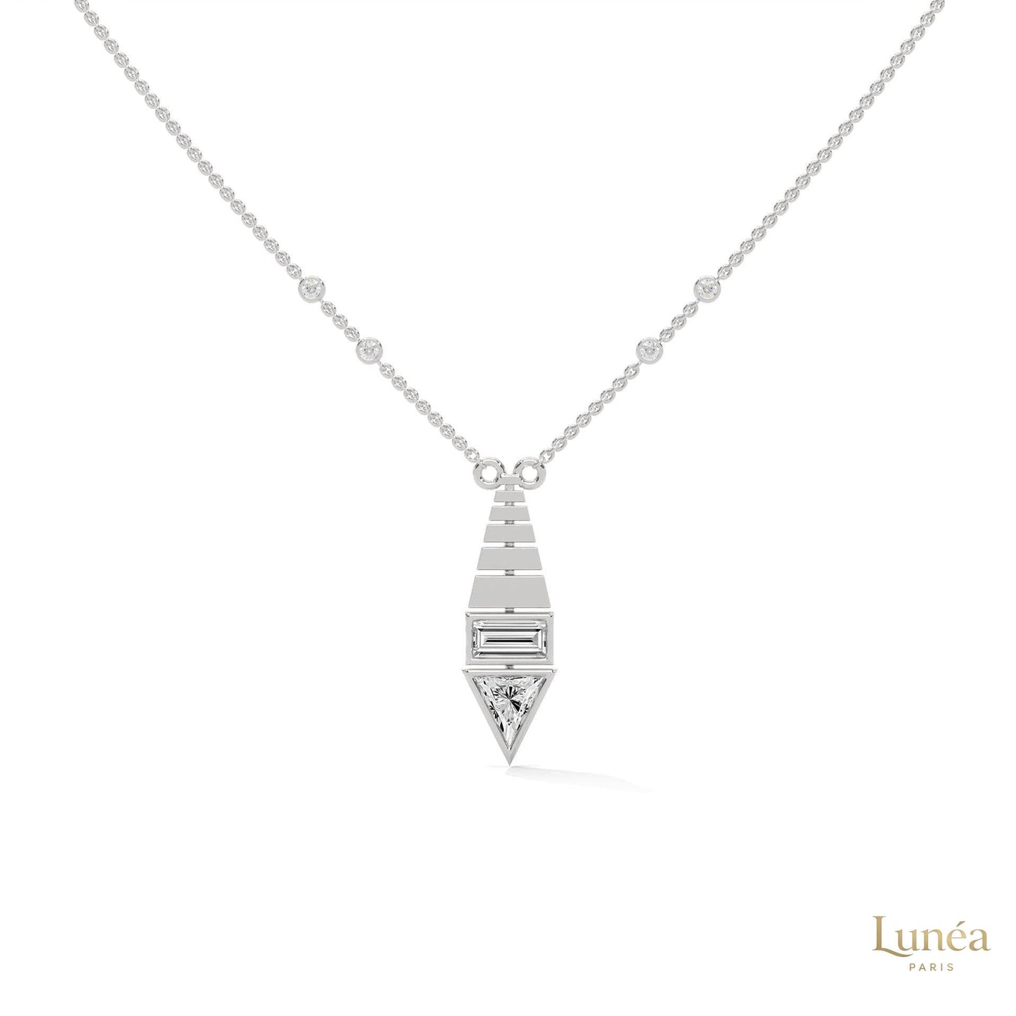 0.60 CT. Art Deco Diamond Pendant