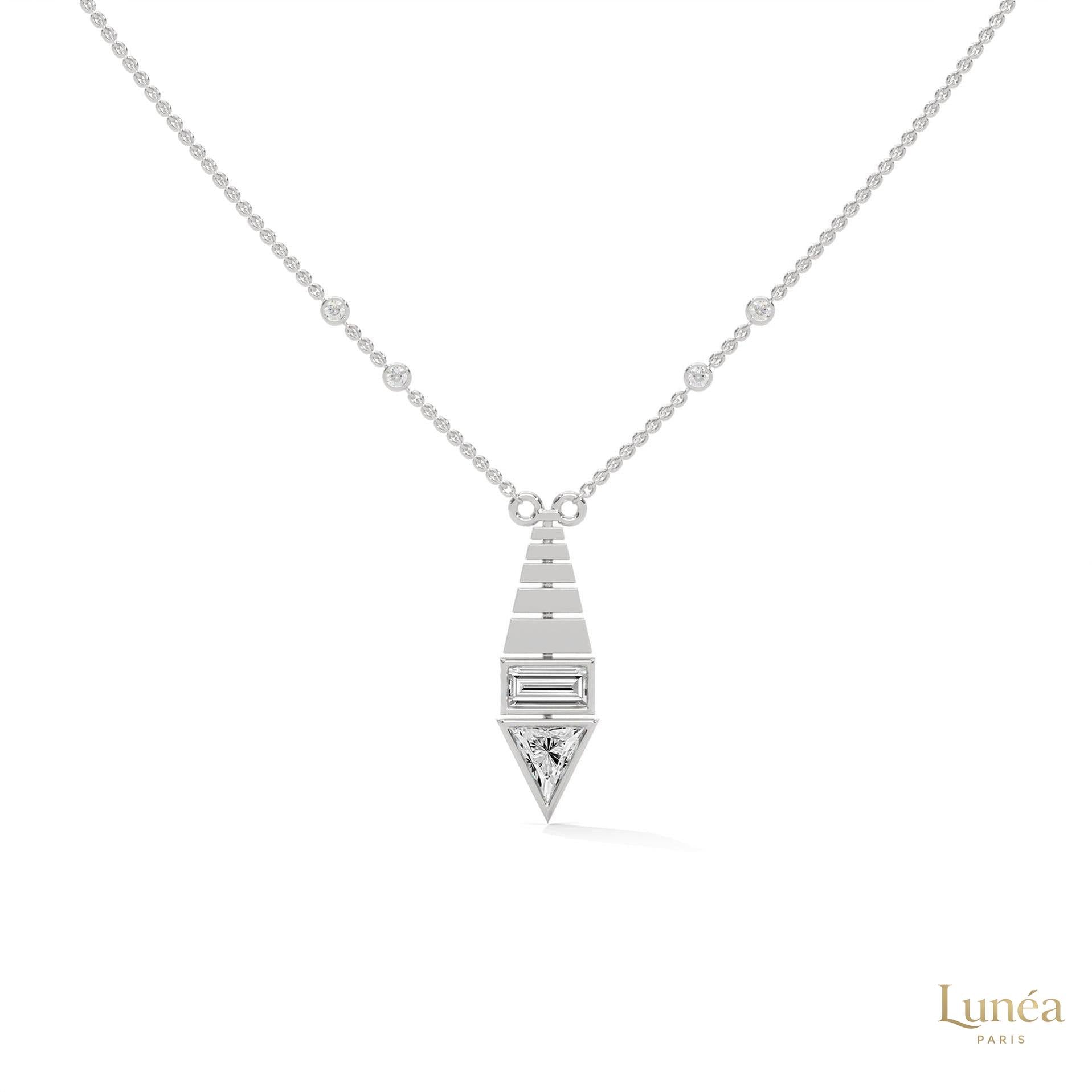 0.60 CT. Art Deco Diamond Pendant
