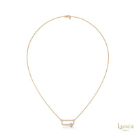 0.60 CT. Oval Link Diamond Pendant