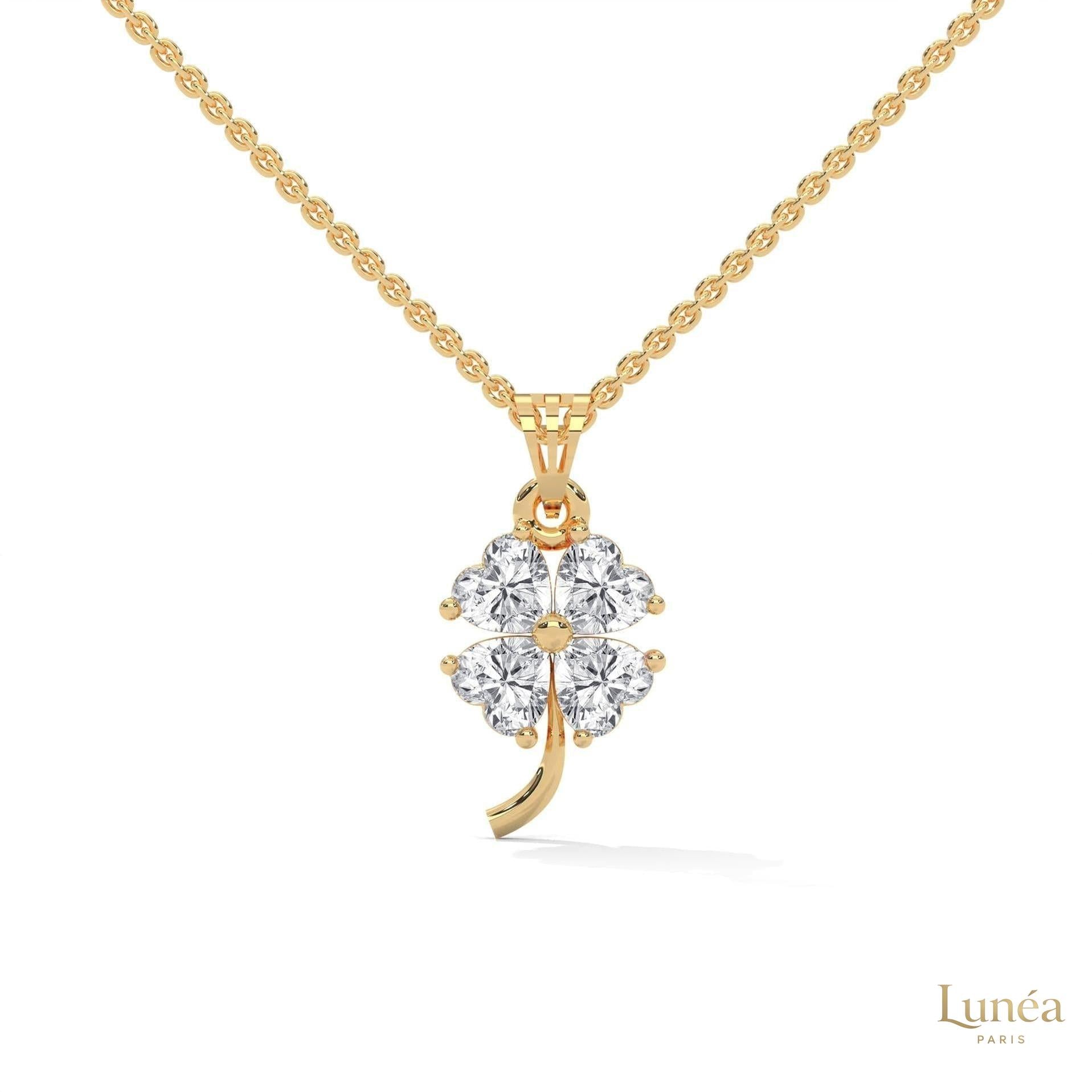 0.70 Ct. Diamond Four-Leaf Clover Pendant