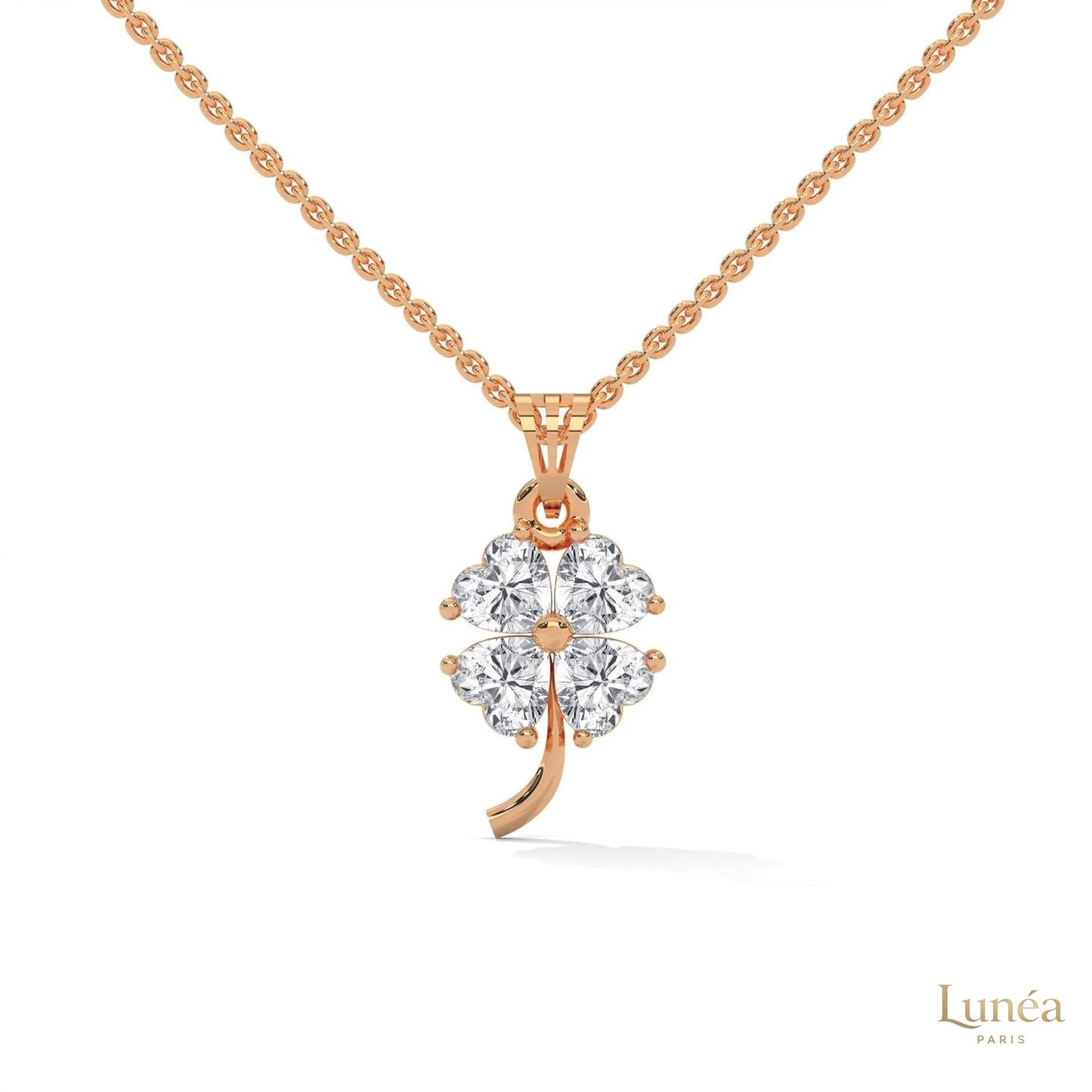 0.70 Ct. Diamond Four-Leaf Clover Pendant