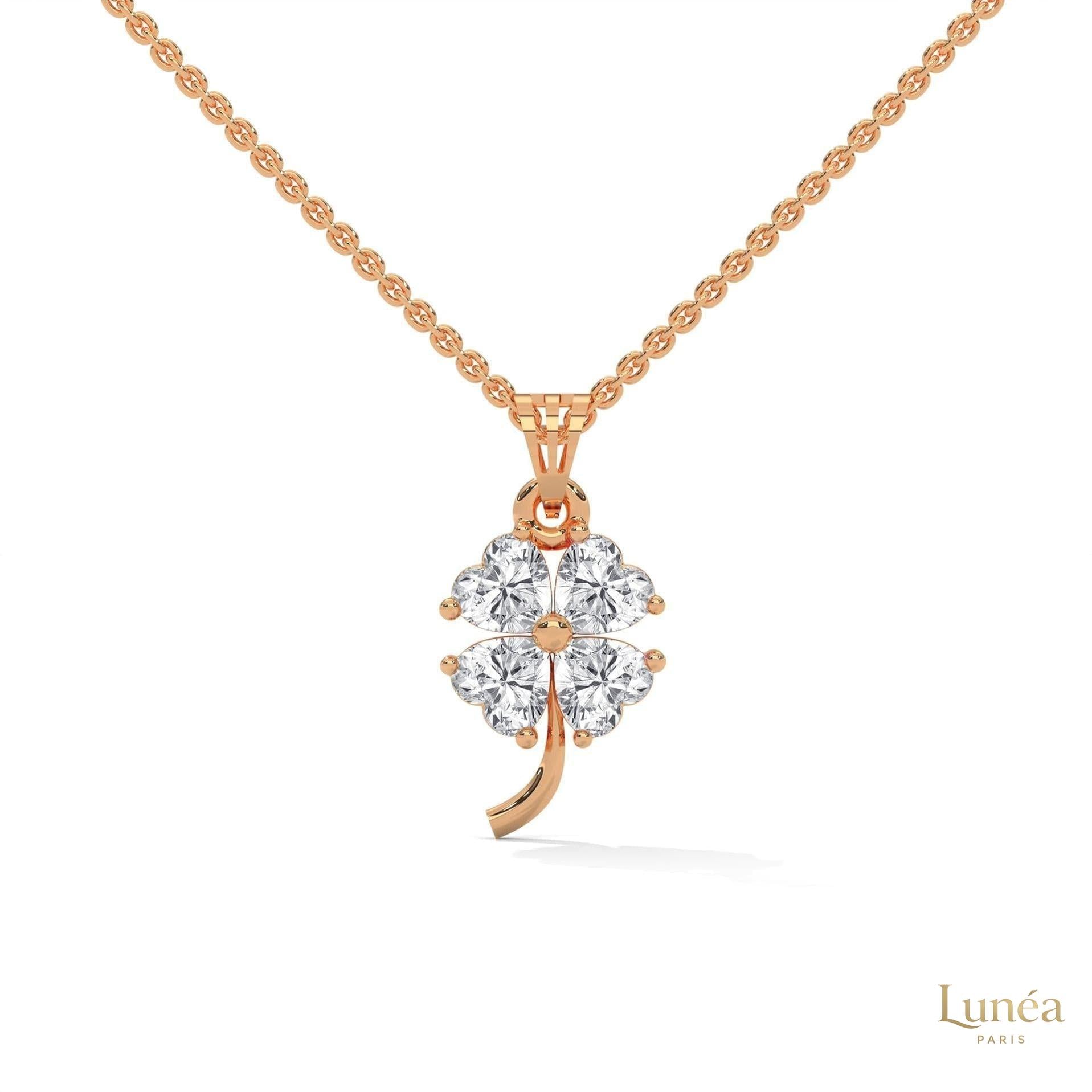 0.70 Ct. Diamond Four-Leaf Clover Pendant