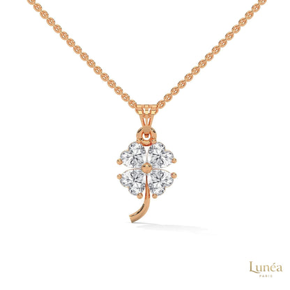 0.70 Ct. Diamond Four-Leaf Clover Pendant