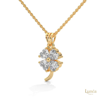 0.70 Ct. Diamond Four-Leaf Clover Pendant