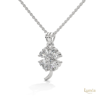 0.70 Ct. Diamond Four-Leaf Clover Pendant