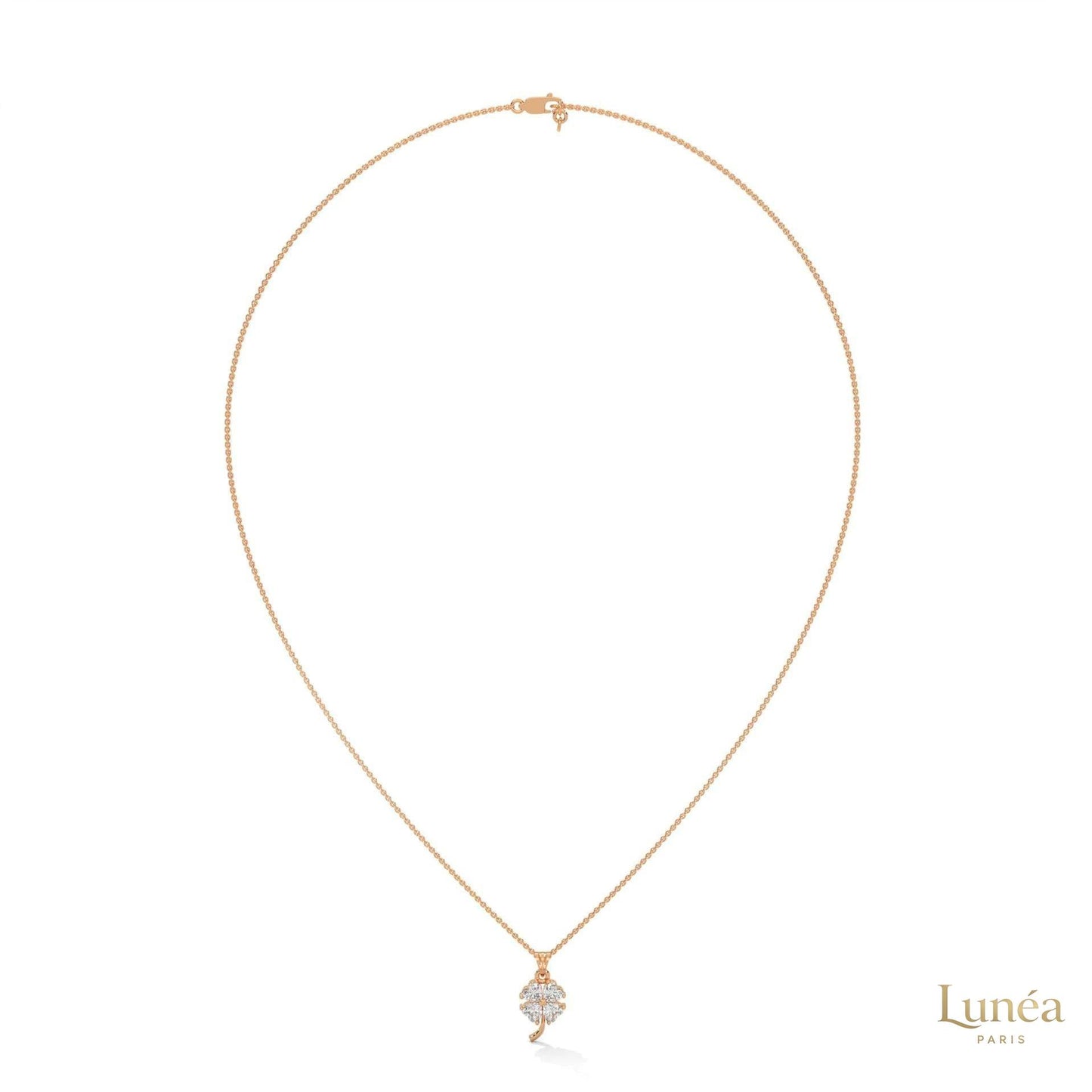 0.70 Ct. Diamond Four-Leaf Clover Pendant