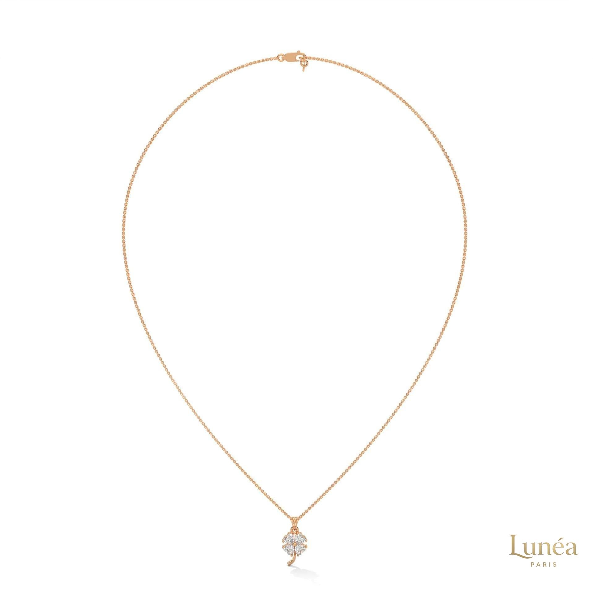 0.70 Ct. Diamond Four-Leaf Clover Pendant